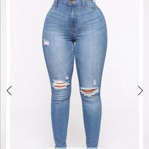 Never worn high wasted jeans